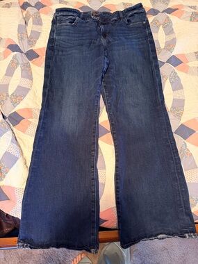 American Eagle Outfitters Dark Blue kick boot jeans